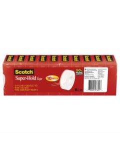 Scotch Super-Hold Tape, 3/4in x 1,000in, Clear, Pack Of 10 Rolls