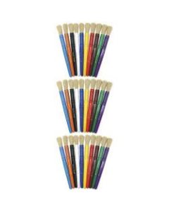 Pacon Creativity Street Colossal Brushes, Assorted Colors, 10 Brushes Per Pack, Set Of 3 Packs
