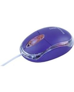 Urban Factory Krystal Mouse - Optical - Cable - Purple - USB 2.0 - 800 dpi - Scroll Wheel - 3 Button(s)