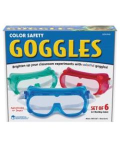 Learning Resources Rainbow Safety Goggles, Assorted Colors, Pack Of 6