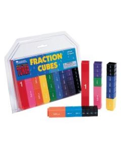 Learning Resources Fraction Tower Fraction Cubes, 1in x 5in, Grades 1 - 9, Pack Of 51