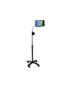 CTA Digital Compact Security Gooseneck Floor Stand - Up to 9.7in Screen Support - 58in Height x 17.5in Width x 17.5in Depth - Floor - Metal