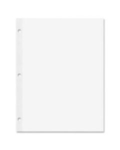 Rediform Heavyweight Reinforced Filler Paper - Letter - 100 Sheets - Plain - Stapled/Glued - 20 lb Basis Weight - 8 1/2in x 11in - White Paper - Heavyweight, Reinforced Edges, Punched - 100 / Pack