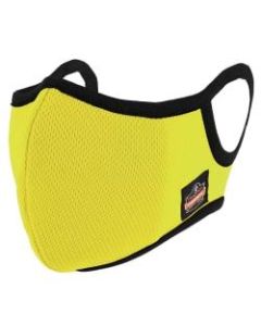 Ergodyne Skullerz 8802F(x) Contoured Face Cover Mask With Filter, Small/Medium, Lime