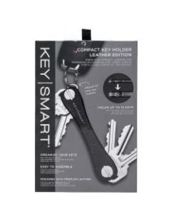 KeySmart Compact Leather Key Holders, Assorted Colors, Pack Of 2 Holders