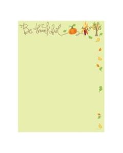 Great Papers! Holiday-Themed Letterhead Paper, 8 1/2in x 11in, Be Thankful, Pack Of 80 Sheets