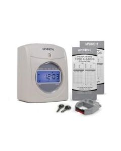 uPunch Calculating Starter Time Clock Set, 50 Employees, 11.25inH x 7inW x 10.25inD, HN2500
