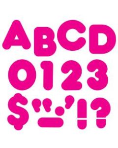 TREND Ready Letters, Casual Uppercase, 2in, Deep Pink, Pack Of 142