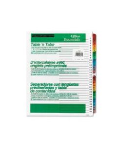 Avery Office Essentials Table N Tabs Dividers - 31 x Divider(s) - Printed Tab(s) - Digit - 1-31 - 31 Tab(s)/Set - 8.5in Divider Width x 11in Divider Length - Letter - 3 Hole Punched - Multicolor Tab(s) - 1 / Set