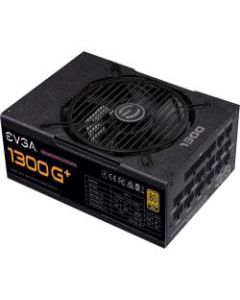 EVGA SuperNOVA 1300 G+ 1300W Power Supply - Internal - 120 V AC, 230 V AC Input - 3.3 V DC @ 24 A, 5 V DC @ 24 A, 12 V DC @ 108.3 A, 12 V DC @ 500 mA, 5 V DC @ 3 A Output - 1300 W - 1 +12V Rails - 1 Fan(s) - 92% Efficiency