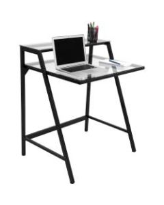 Lumisource 2-Tier Computer Desk, Black