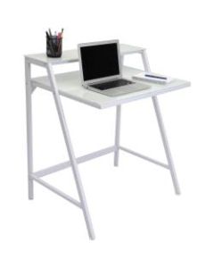 Lumisource 2-Tier Computer Desk, White