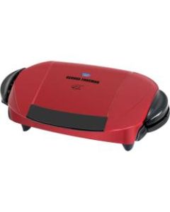 George Foreman 5-Serving Removable Plate Grill, Red/Black