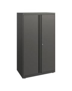 HON Flagship Metal Modular Storage Cabinet, 52inH, Charcoal