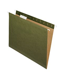 Pendaflex Premium Reinforced Hanging File Folders With Tabs, Letter Size, Standard Green, Pack Of 25 Folders