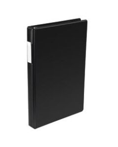 Wilson Jones Legal-Size 4-Ring Binder, 1in Round Rings, Black