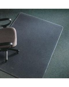 Deflect-O Execumat Heavy-Duty Vinyl Chair Mat For High-Pile Carpets, 60in x 60in, Clear