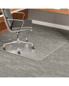 Deflect-O Execumat Heavy-Duty Vinyl Chair Mat For High-Pile Carpets, 46in x 60in, Translucent
