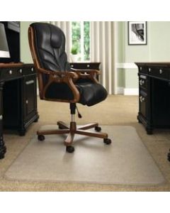 Deflect-O Execumat Heavy-Duty Vinyl Chairmat For High-Pile Carpets, Rectangular, 45inW x 53inD, Clear