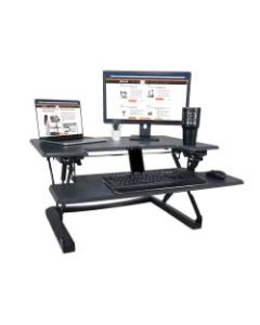 Victor High Rise DCX760 Height-Adjustable Standing Desk Riser, 36in, Gray/Black