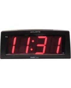 AcuRite 7-inch Jumbo Intelli-Time Alarm Clock - Digital - Electric - LED