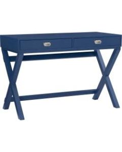 Linon Ari Writing Desk, 44inW, Navy