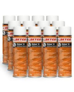 Betco Glybet III Disinfectant, 15.5 Oz Bottle, Citrus Scent, Case Of 12