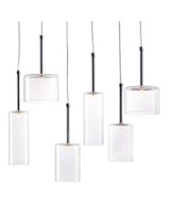Zuo Modern Hale Hanging Lamp, 21-7/10, Clear