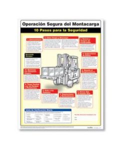 ComplyRight Forklift Safety Poster, Spanish, 18in x 24in