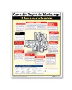 ComplyRight Forklift Safety Poster, Spanish, 18in x 24in