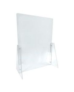 Azar Displays Counter Cashier Shields, 31-1/2inH x 23-1/2inW x 11inD, Clear, Pack Of 2 Shields