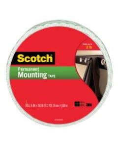 Scotch Permanent Heavy-Duty Mounting Tape, 3/4in x 350in
