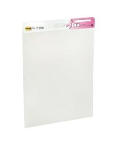 Post-it Super Sticky Easel Pads, Breast Cancer Awareness, 25in x 30in, White, Pack Of 2 Pads