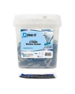 PAK-IT X-Treme Window Cleaner Packets, Pleasant Scent, Pack Of 100
