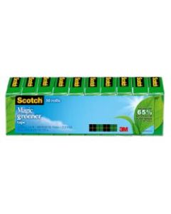 Scotch Magic Invisible Tape, 3/4in x 900in, Clear, Pack of 10 rolls