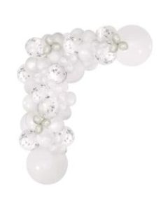 Amscan Balloon Garland Kit, 24in, White, Pack Of 70 Balloons