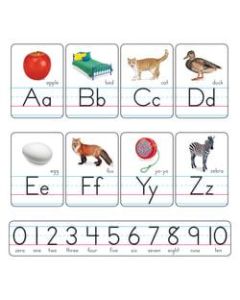 TREND Alphabet Line Bulletin Board Set, Photo Alphabet Cards, Zaner-Bloser Manuscript, Pre-K To Grade 2