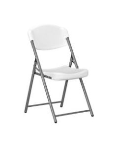 SKILCRAFT Folding Chair, Platinum, Set Of 4