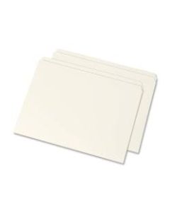 SKILCRAFT Interior Height File Folders, Letter Size, 100% Recycled, Manila, Box Of 100