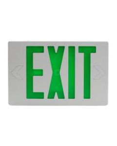Sylvania ValueLED "Exit" Rectangular Lighted Sign, 7-1/2inH x 12inW x 1-3/4inD, Green
