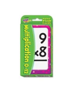 Trend Pocket Flash Cards, Multiplication, Box Of 56 Cards