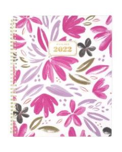 AT-A-GLANCE 13-Month BADGE Weekly/Monthly Planner, 8-1/2in x 11in, Floral, January 2022 To January 2023, 1565F-905