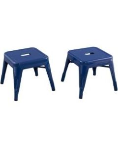 Ace Kids Metal Stools, Navy Blue, Set Of 2 Stools