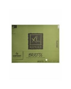 Canson XL Recycled Bristol Pad, 19in x 24in, Fold-Over, Pad Of 25 Sheets