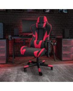 Flash Furniture X20 Ergonomic LeatherSoft High-Back Racing Gaming Chair, Red/Black