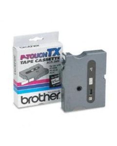 Brother TX-2311 Black-On-White Tape, 0.5in x 50ft