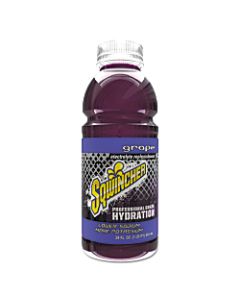 Sqwincher Ready-To-Drink Electrolyte Replenishment, Grape, 20 Oz Wide-Mouth Bottle, 24 Per Case