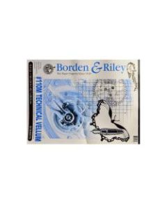 Borden & Riley #110M Technical Vellum, 18in x 24in, Bright White, Pad Of 50 Sheets