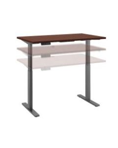 Bush Business Furniture Move 60 Series 48inW x 30inD Height Adjustable Standing Desk, Harvest Cherry/Black Base, Standard Delivery