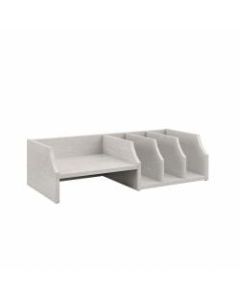 Bush Furniture Cabot Desktop Organizer With Shelves, Linen White Oak, Standard Delivery